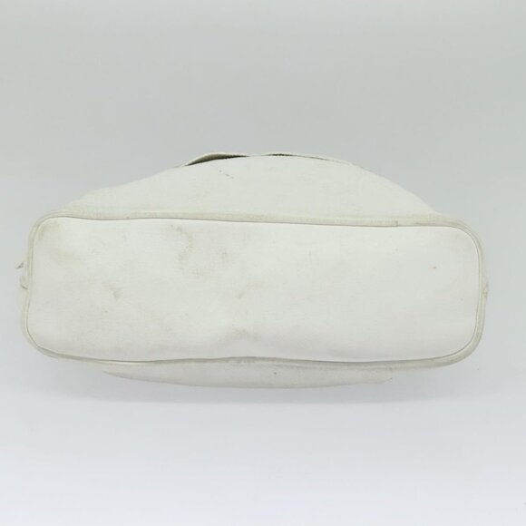 CELINE Shoulder Bag Leather White Auth fm4520 - Picture 9 of 14